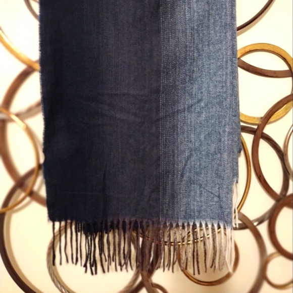 Wrap or Scarf 29" x 80" various colors of Blue - Picture 6 of 8